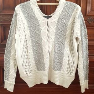 Paper Crane S silver/ivory sweater
